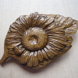 受注制作）木彫りの大きな壁掛け鏡☆葡萄模様☆材質榀の木＊ｻｲｽﾞ約