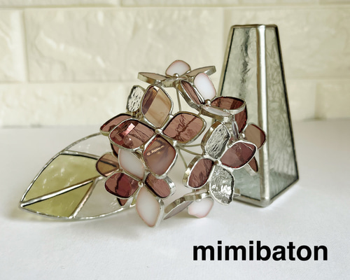 new】mimibaton＊ステンドグラスの紫陽花＊ その他インテリア雑貨