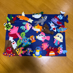 大漁フェルトのお魚釣りセット☆100匹 おもちゃ・人形 ronron