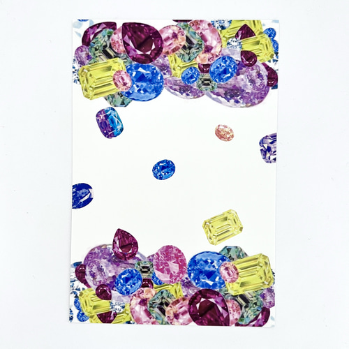 選べる2枚セット】宝石アートポストカード《全24種》 ― 誕生石＆希少石