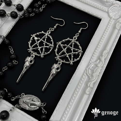 V系ピアス/イヤリング】シルバーピアス｜ゴシック×ロック×モード系