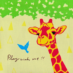 【特集掲載】《送料無料》ワケありな逸品 数量限定 ふんわりミニポーチ キリン 6枚目の画像