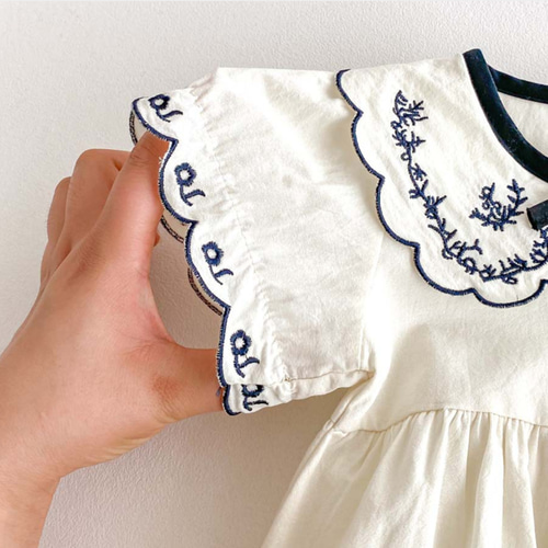 即納】73 刺繍ロンパース ベビー服 tete 通販 19515247｜Creema
