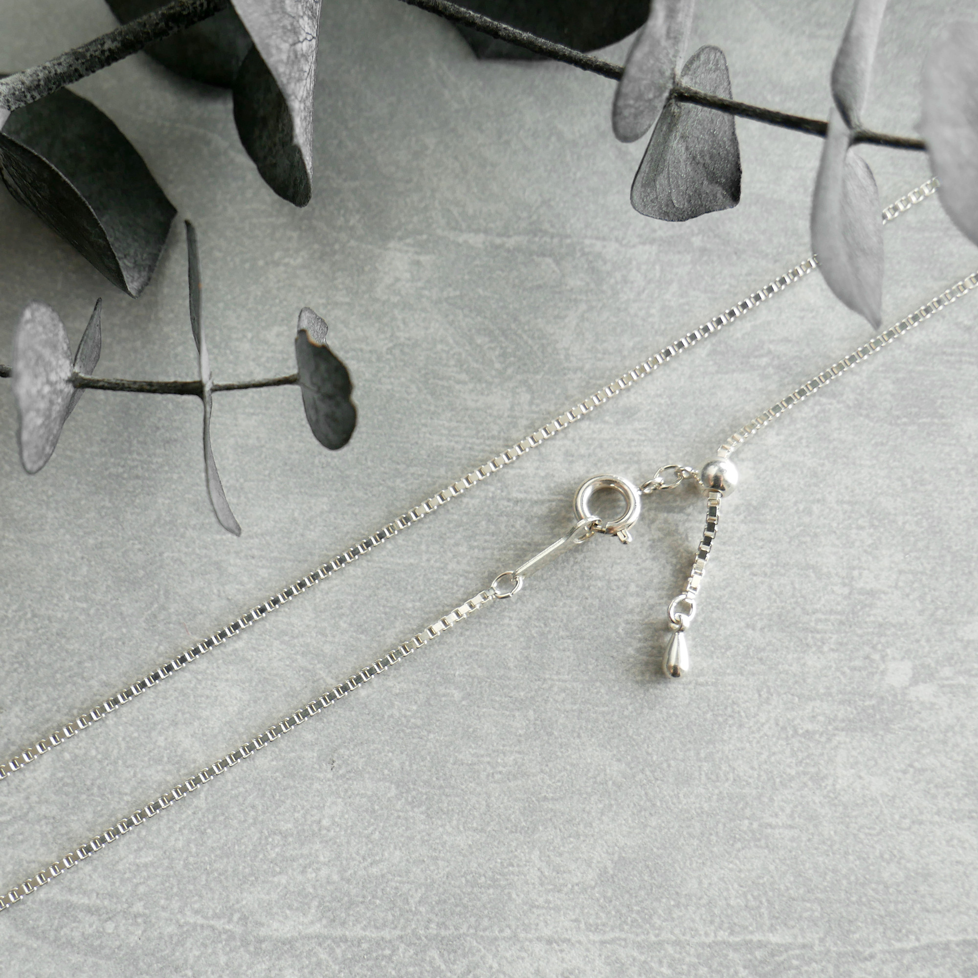 【再販】スライド式ネックレス ベネチアンチェーン / silver　NC001