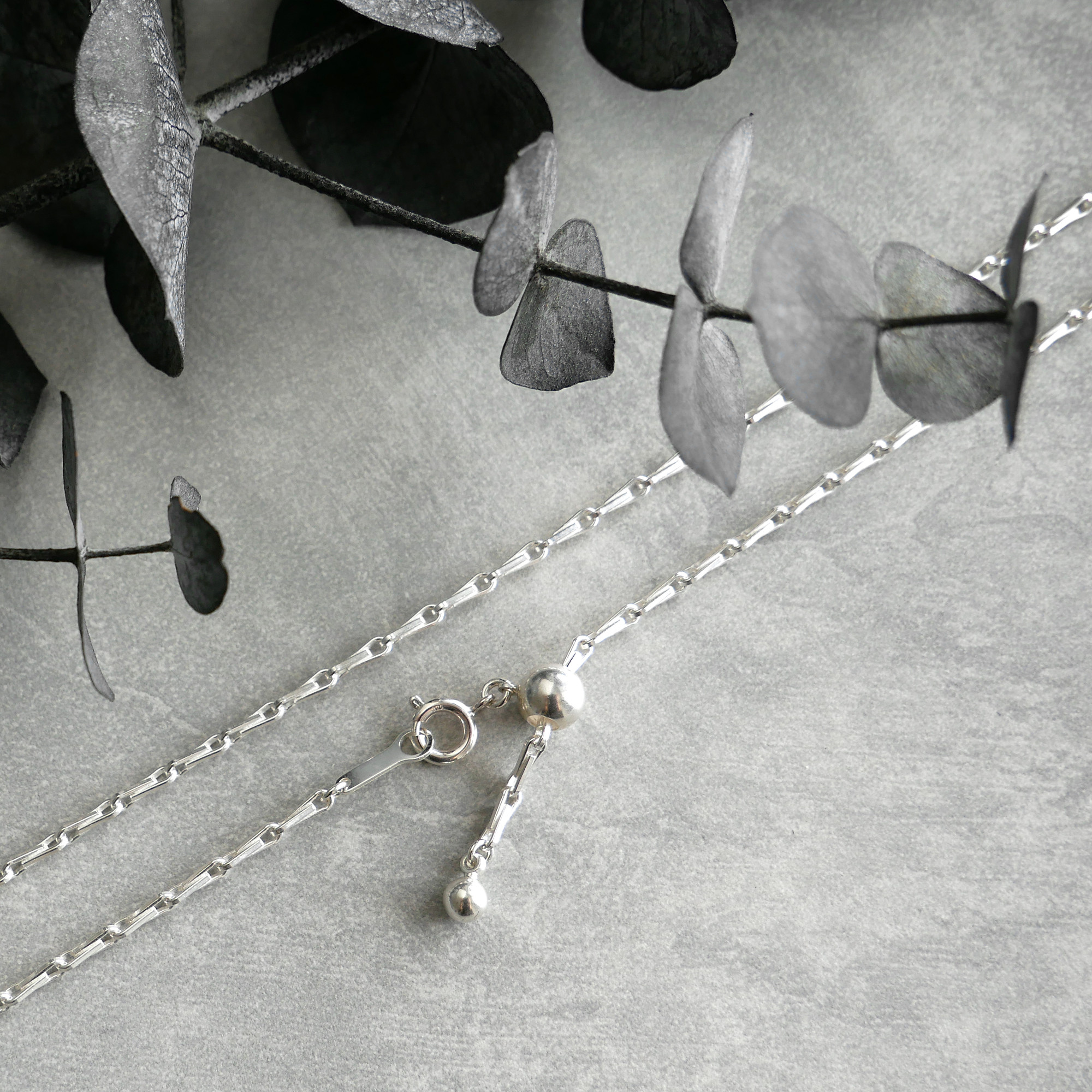 スライド式ネックレス　TYPE6 / silver　NC006