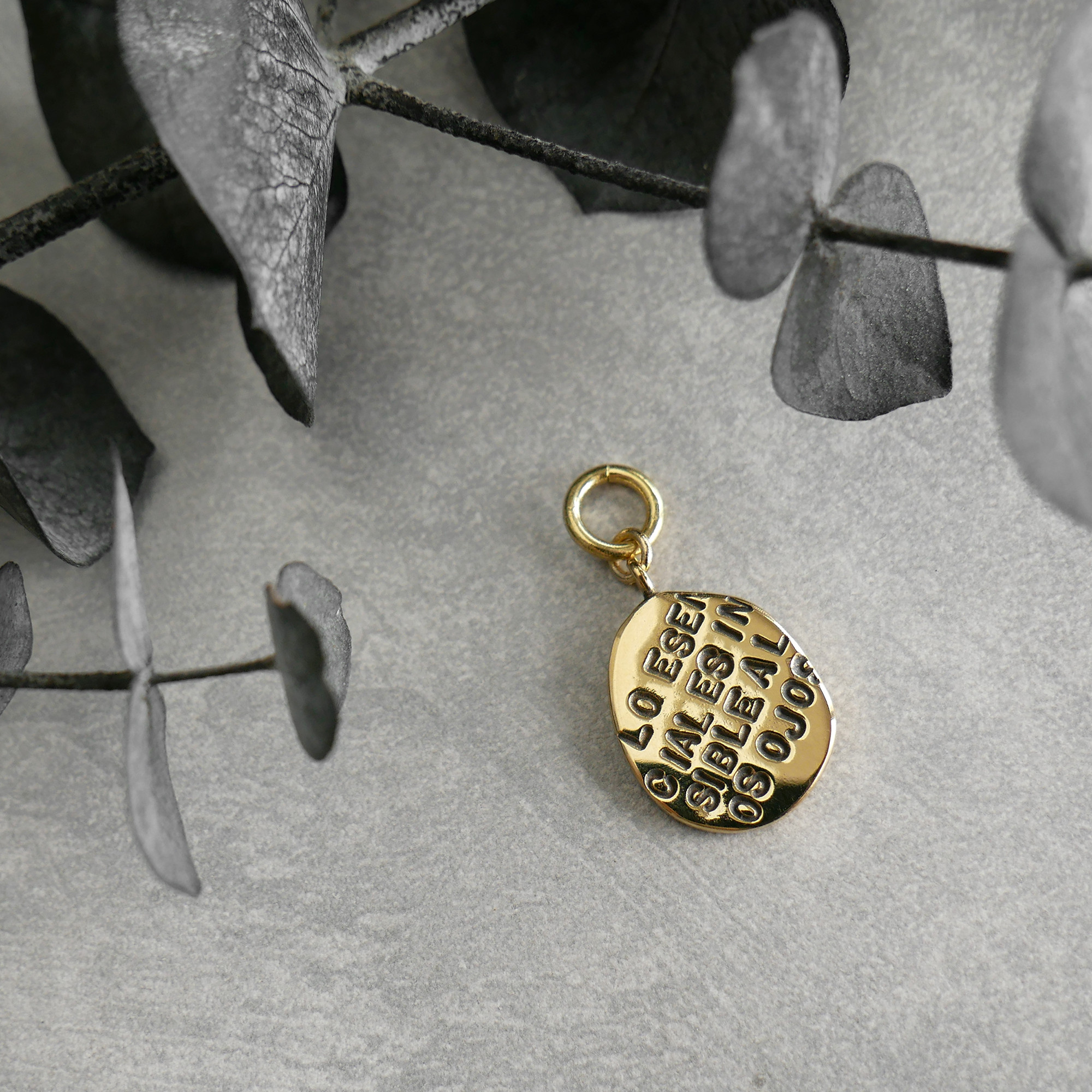 イヤカフチャーム・ネックレスチャーム ワーププレート / brass　NP023 P050