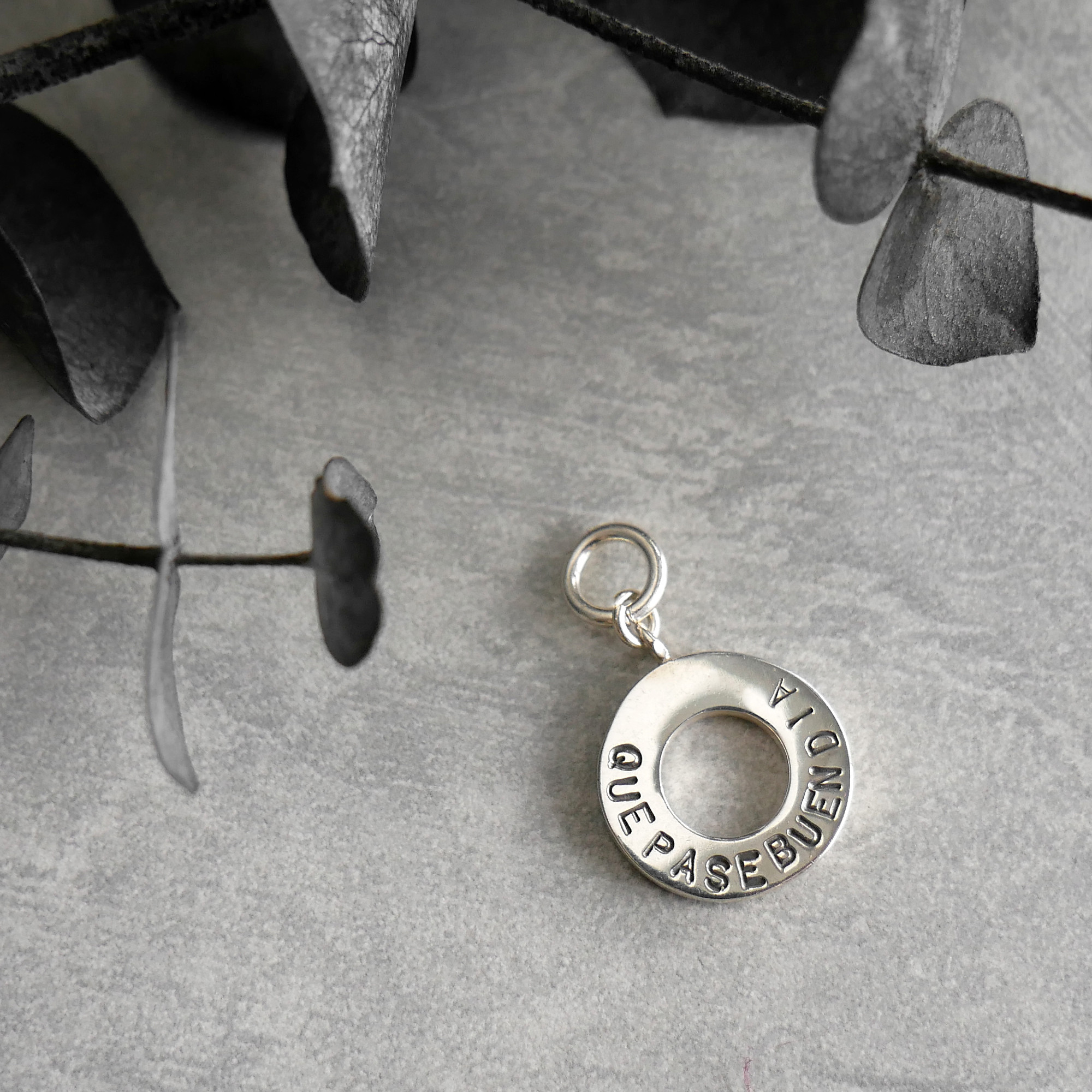 ネックレスチャーム サークル / silver　NP028