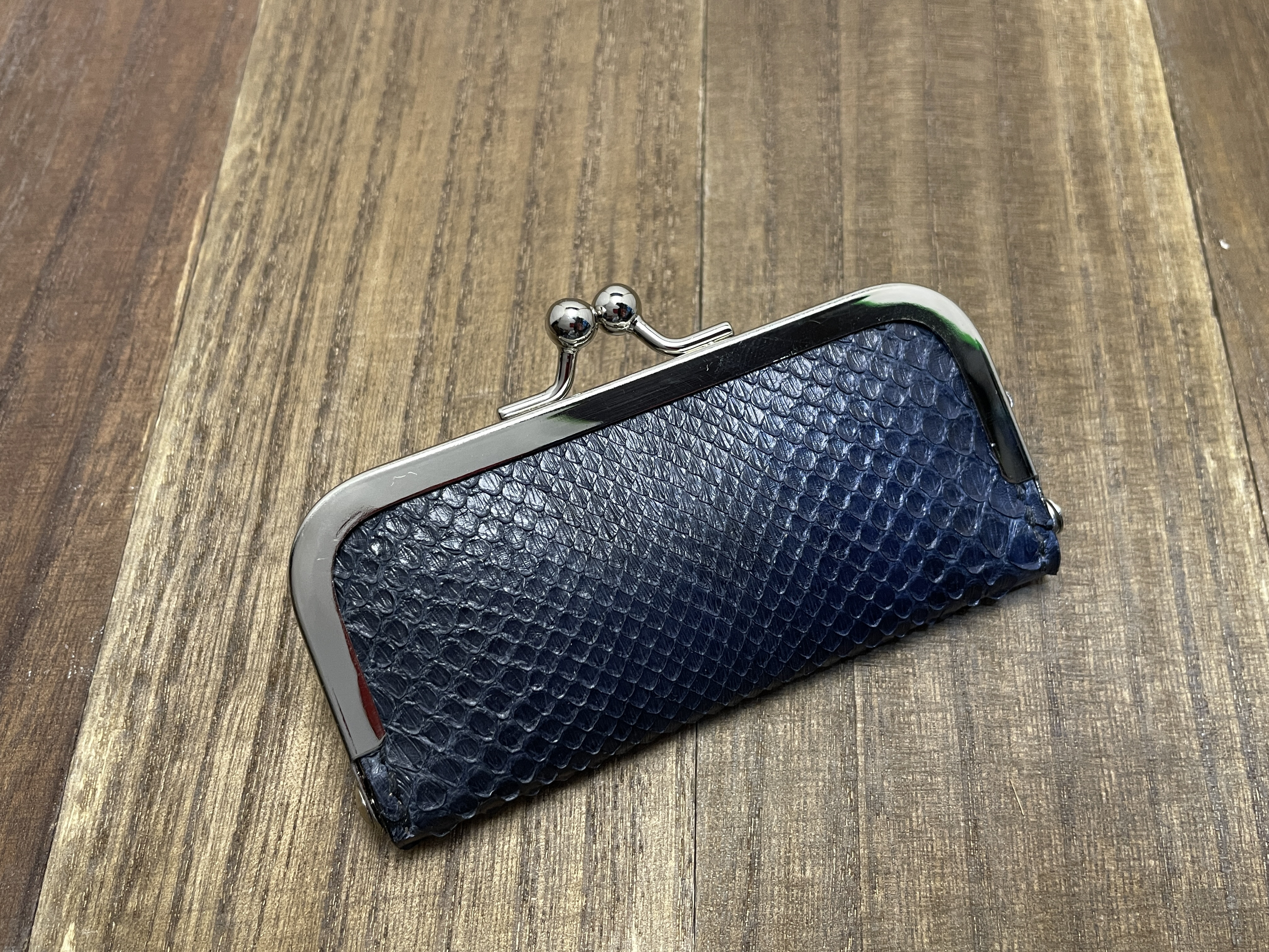 パイソンの薄型がま口お札入れ ver.2