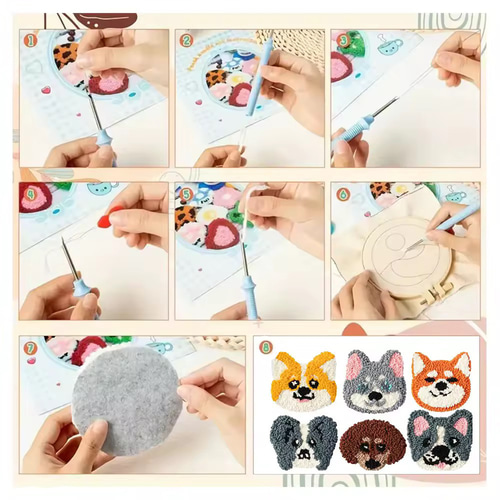 犬猫用ハンドメイド♡ 選べる5デザイン！ハンドメイド初心者に◎フルセット！アニマルパンチ