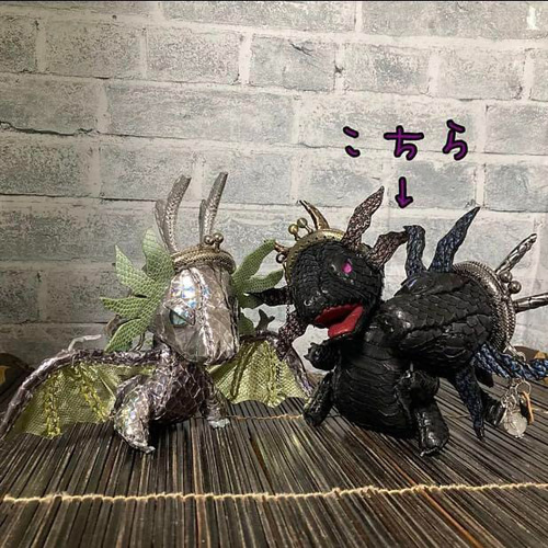 ちび双頭ドラゴン がま口 えりっち 通販 19515763｜Creema(クリーマ