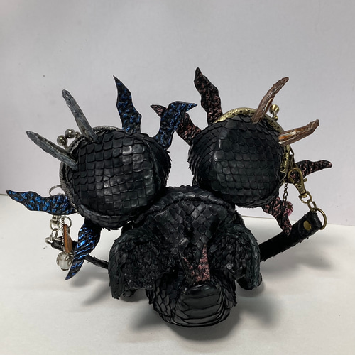 ちび双頭ドラゴン ちび双頭ドラゴン がま口 えりっち 通販 19515763｜Creema(クリーマ