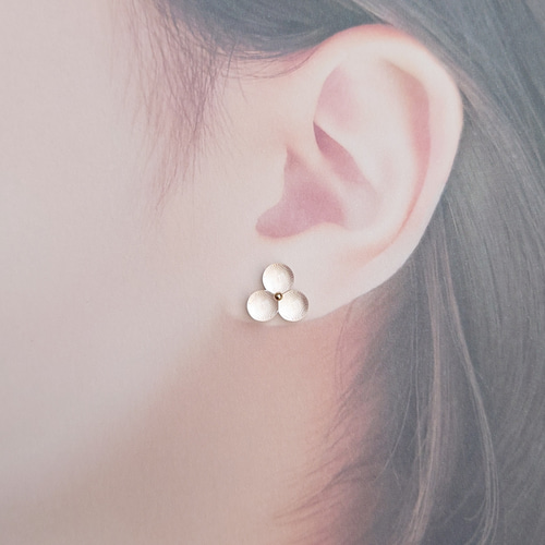 クリア＊ガラス／樹脂ポストピアスor樹脂ノンホールピアス