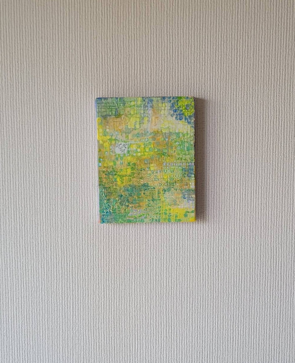 原画 絵画 『初夏』【豆絵】油絵 キャンバスサイズ0号 気軽に