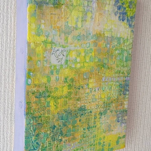 原画 絵画 『初夏』【豆絵】油絵 キャンバスサイズ0号 気軽にアート