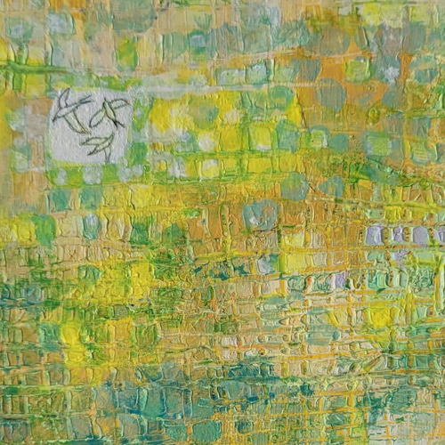 原画 絵画 『初夏』【豆絵】油絵 キャンバスサイズ0号 気軽にアート