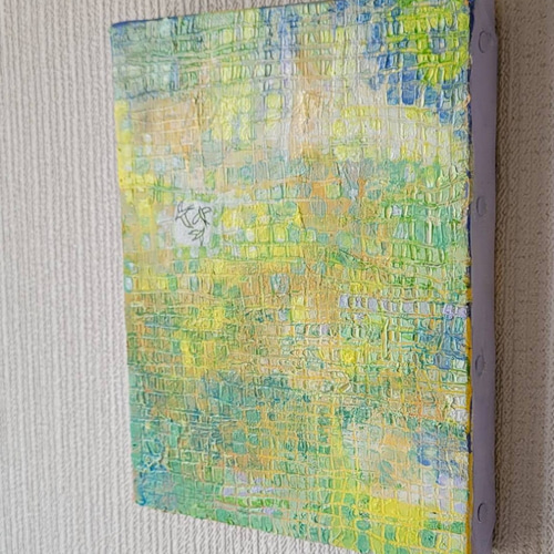 原画 絵画 『初夏』【豆絵】油絵 キャンバスサイズ0号 気軽にアート