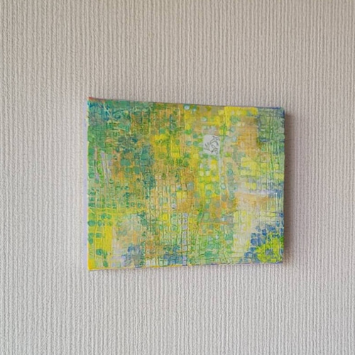 原画 絵画 『初夏』【豆絵】油絵 キャンバスサイズ0号 気軽にアート