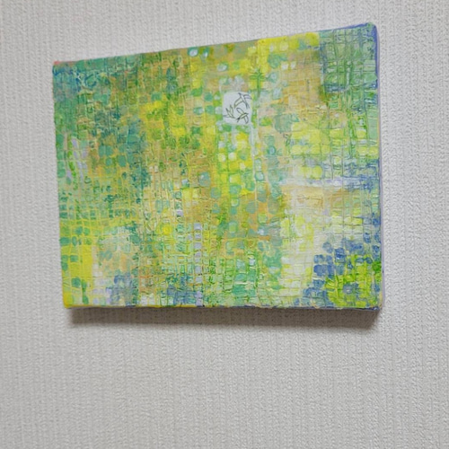 原画 絵画 『初夏』【豆絵】油絵 キャンバスサイズ0号 気軽にアート