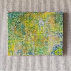 原画 絵画 『初夏』【豆絵】油絵 キャンバスサイズ0号 気軽にアート