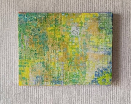 原画 絵画 『初夏』【豆絵】油絵 キャンバスサイズ0号 気軽にアート