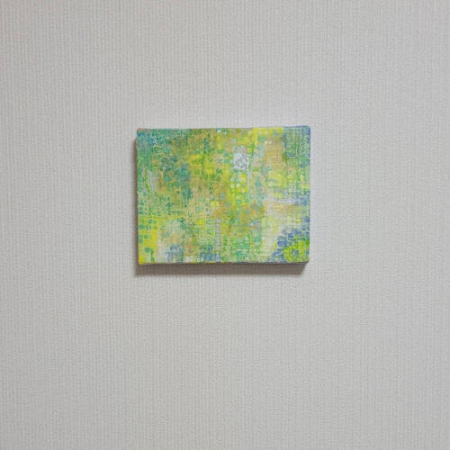 原画 絵画 『初夏』【豆絵】油絵 キャンバスサイズ0号 気軽に