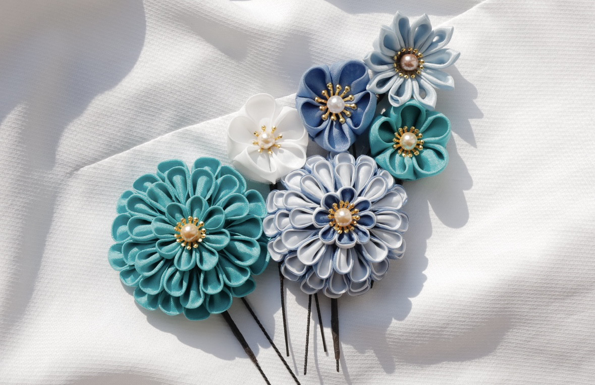 つまみ細工 髪飾り 七五三 成人式 振袖 和装