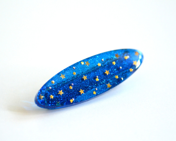 ☆星空レジンのクリップピン 1枚目の画像