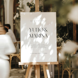 NEW [wedding] ウェルカムボード｜結婚式｜ウェディング｜モノトーン｜シンプル 2枚目の画像