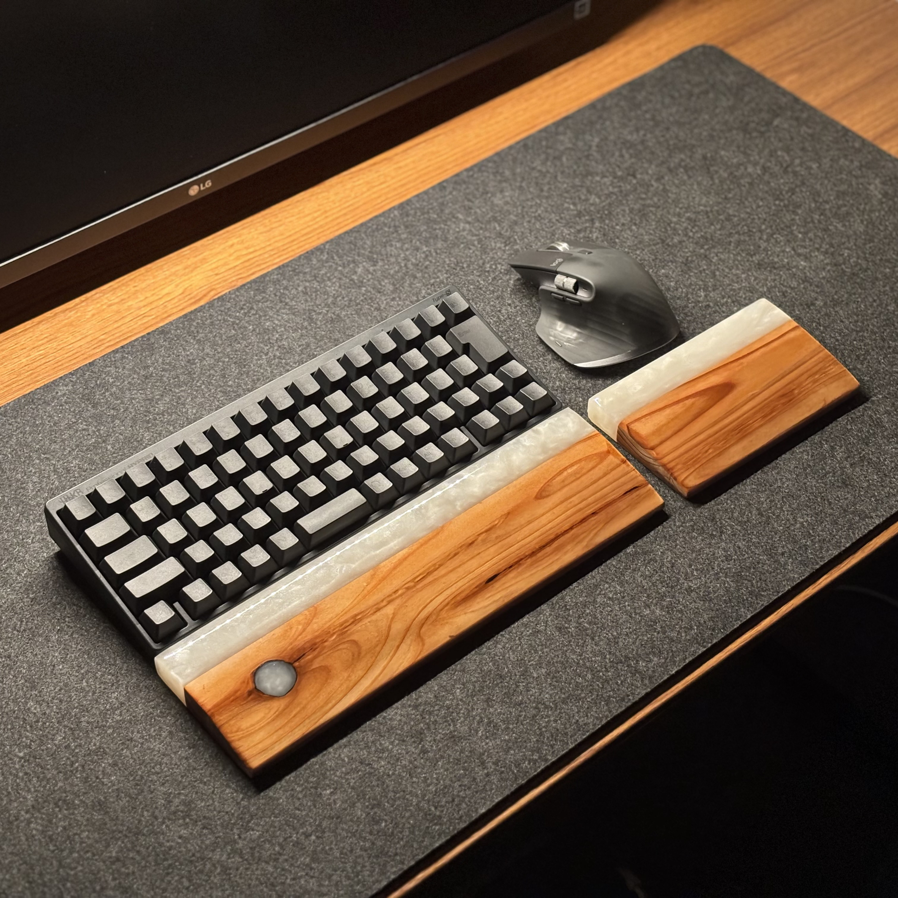 HHKB REALFORCE ウッドレジンキートップ Control 六角麻の葉