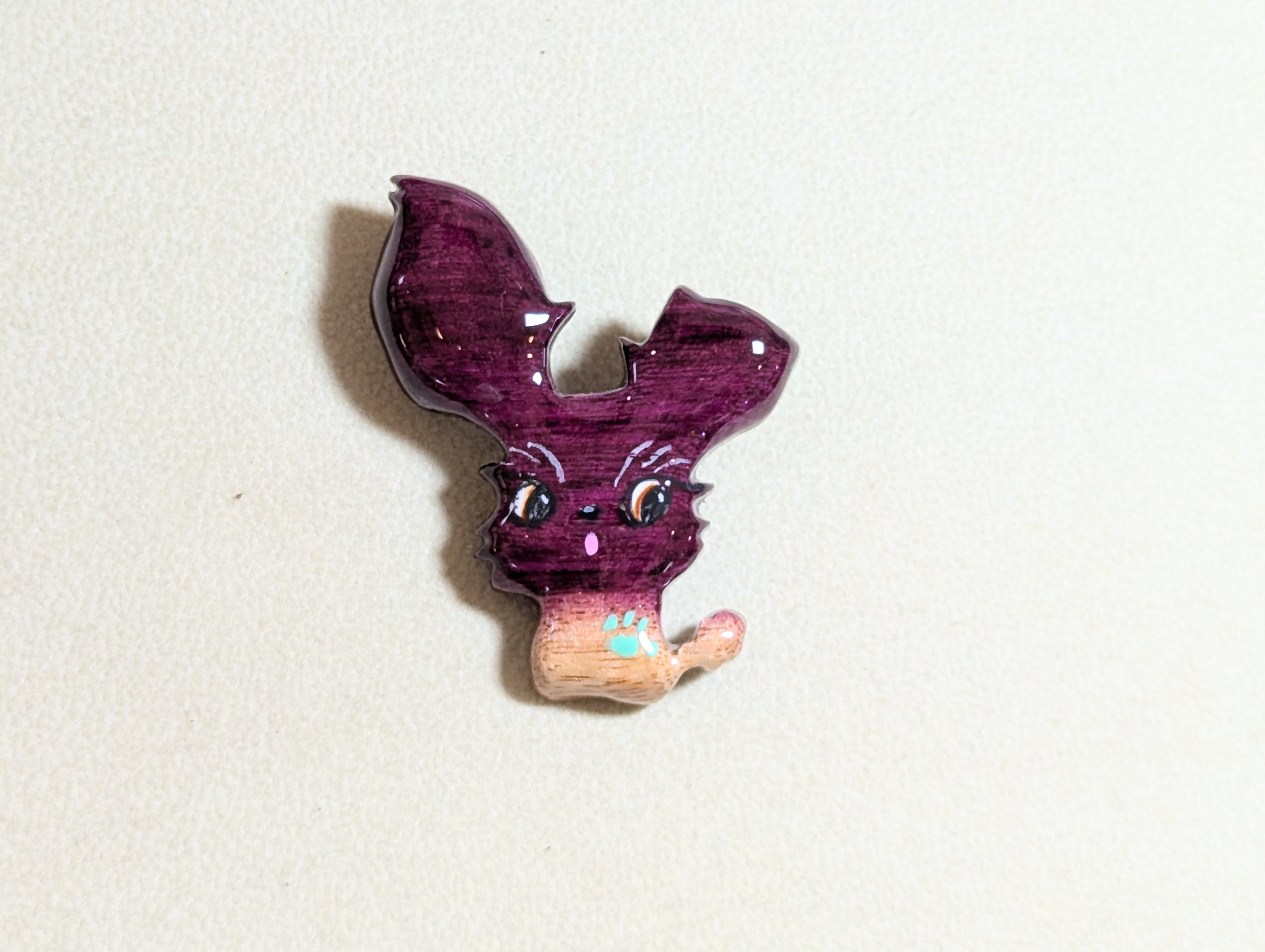 木製　ブローチ　(シュナウザー　手描き) 6,160円