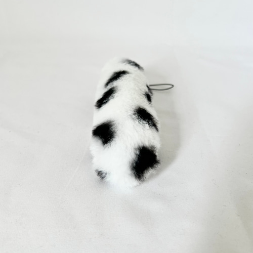 わんこのしっぽ ダルメシアン柄 しっぽストラップ しっぽキーホルダー アニマル