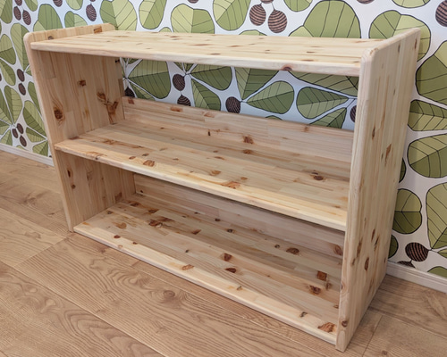 木製棚 桧 ✨ おもちゃ棚 絵本棚 モンテッソーリ ハンドメイド 棚