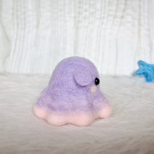 受注制作】おしゃれメンダコちゃん＊羊毛フェルト／パステルカラー／海