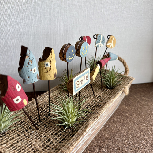 ワインコルクで作ったガーデンピック12本セット（12-F） その他