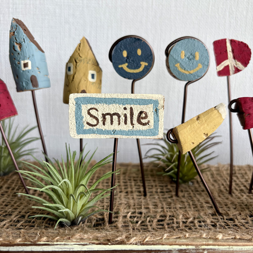 ワインコルクで作ったガーデンピック12本セット（12-F） その他