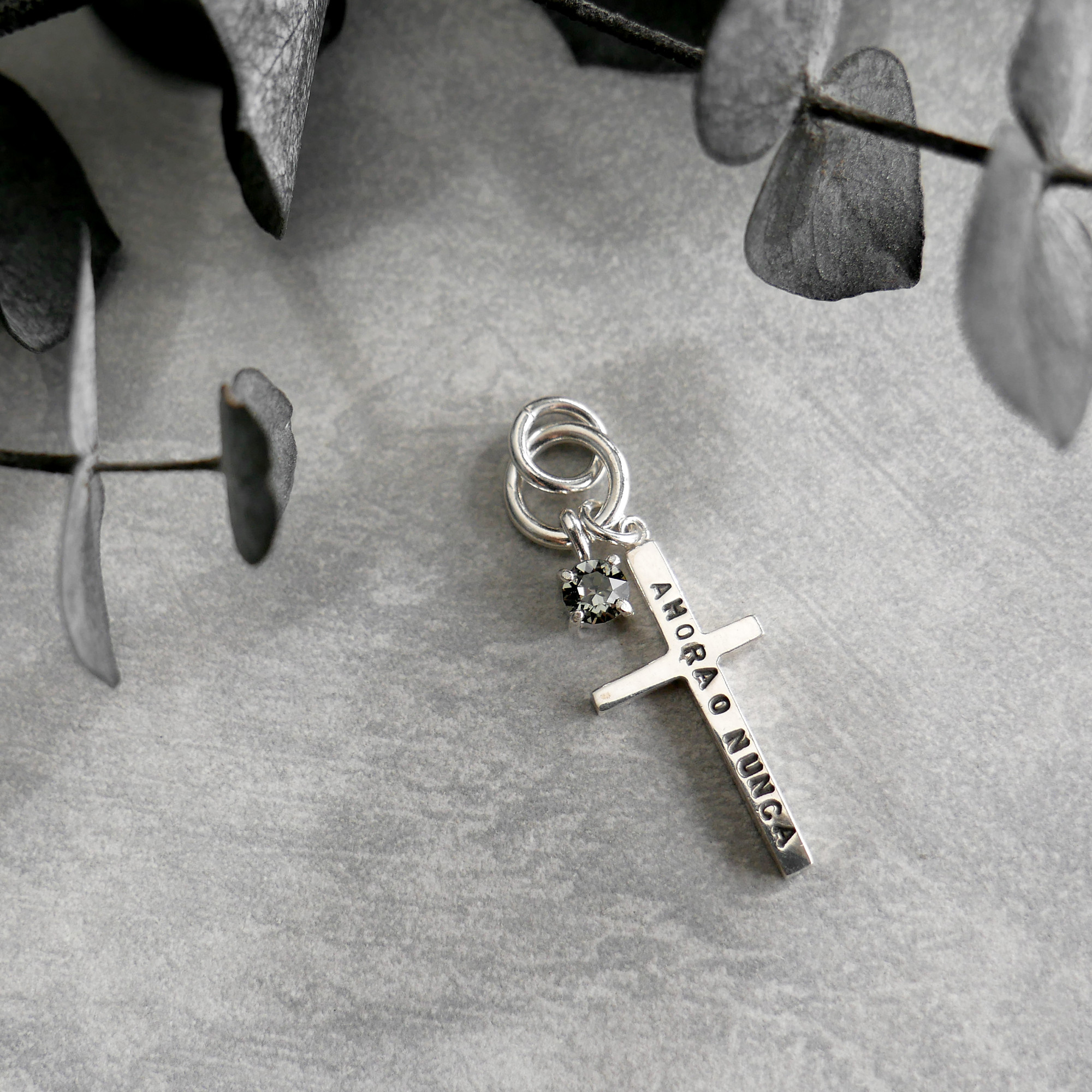 2WAYチャーム　ミニクロス / silver　P055