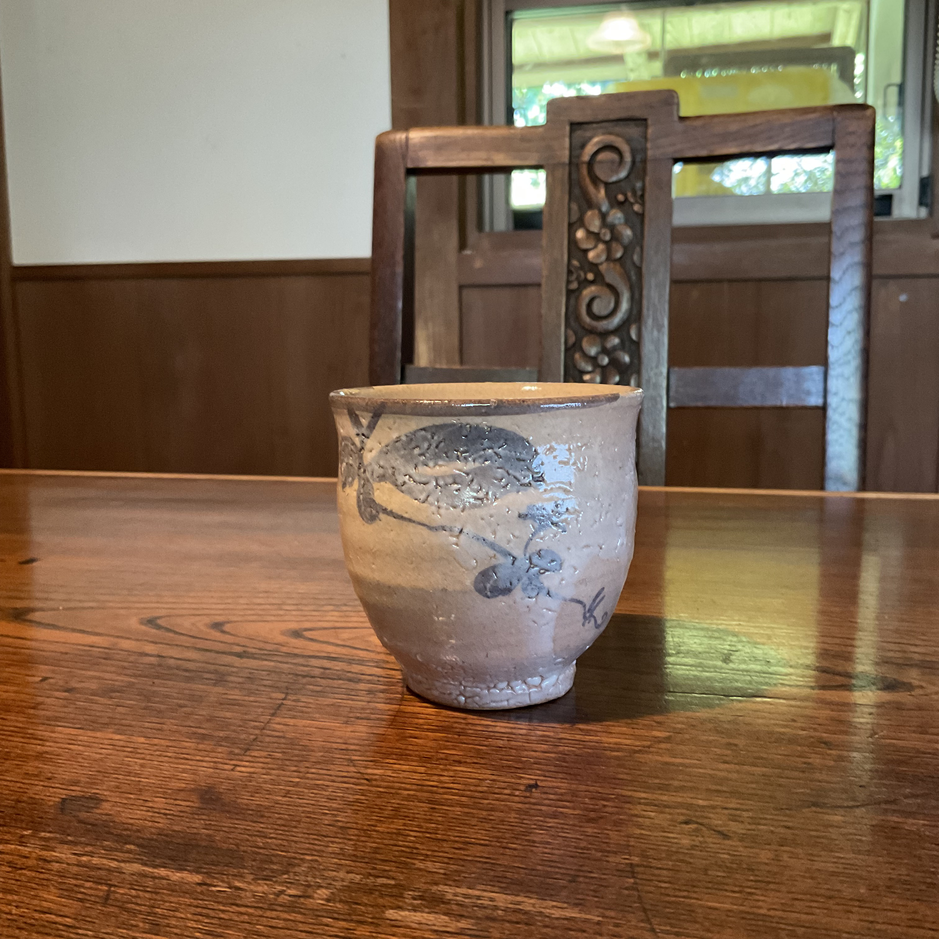 唐津焼　絵唐津湯呑／フリーカップ