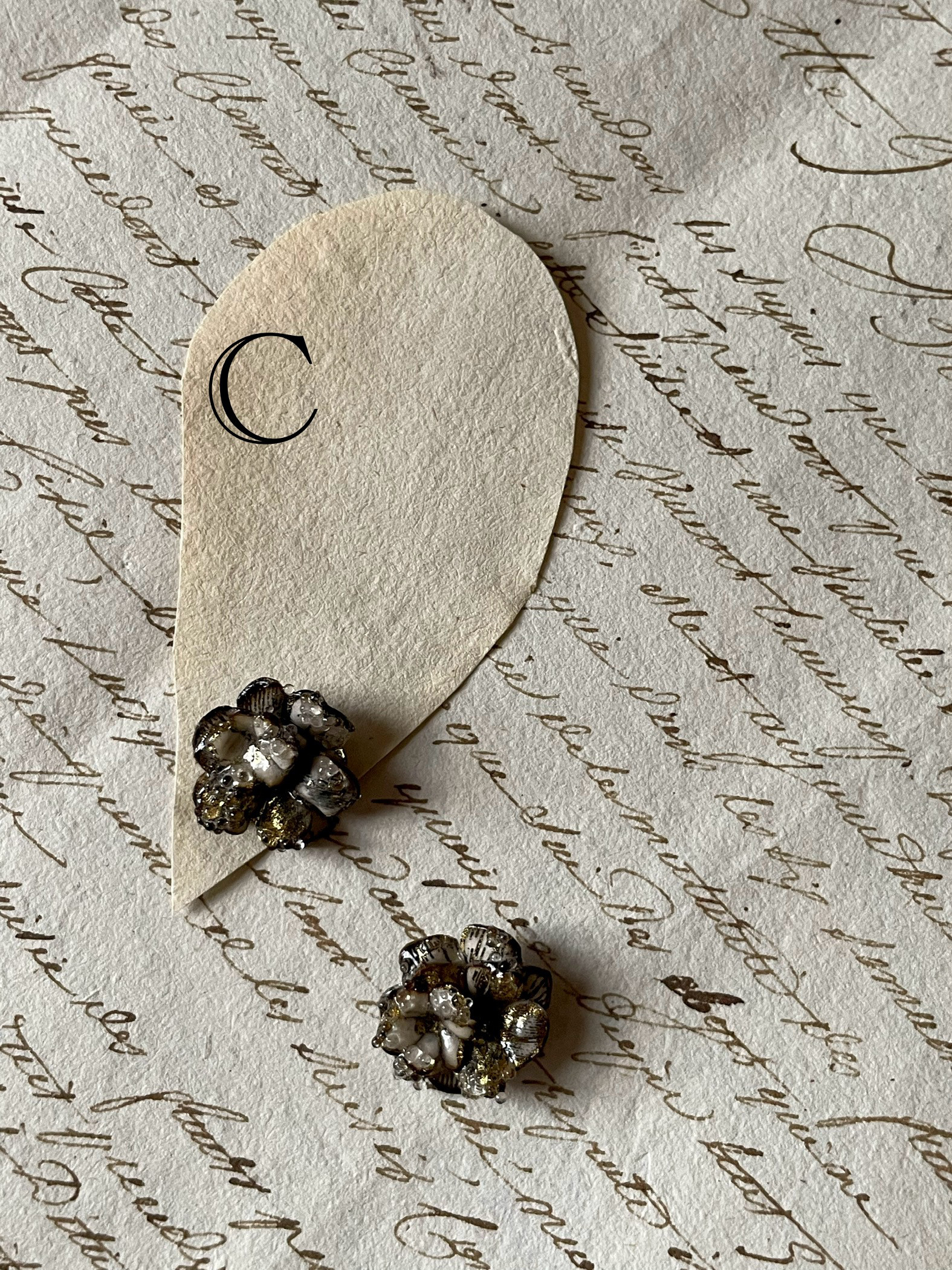 夜想花ピアス/イヤリングC