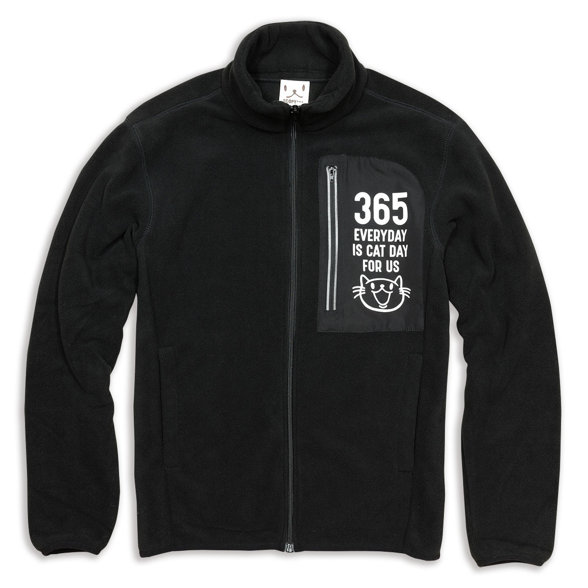SCOPY フリースジャケット「EVERYDAY」 ブラック