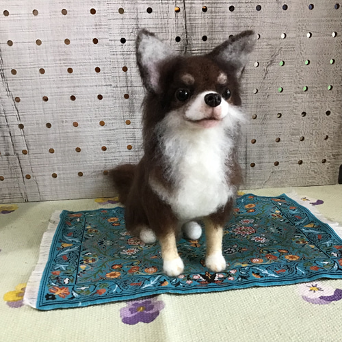 チワワ（お座りポーズ） チワワ（お座りポーズ） 羊毛フェルト コーギー大好きママ 通販
