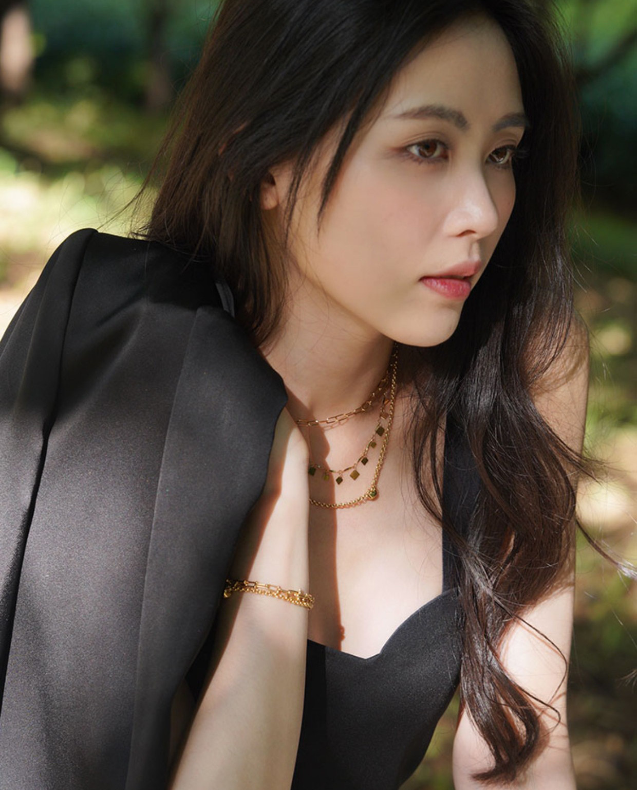 [ヘイズジュエリー] ロック スイートハートシリーズ 18Kゴールド トレンディ ファンシー プレーンゴールドチェーン 2色電気