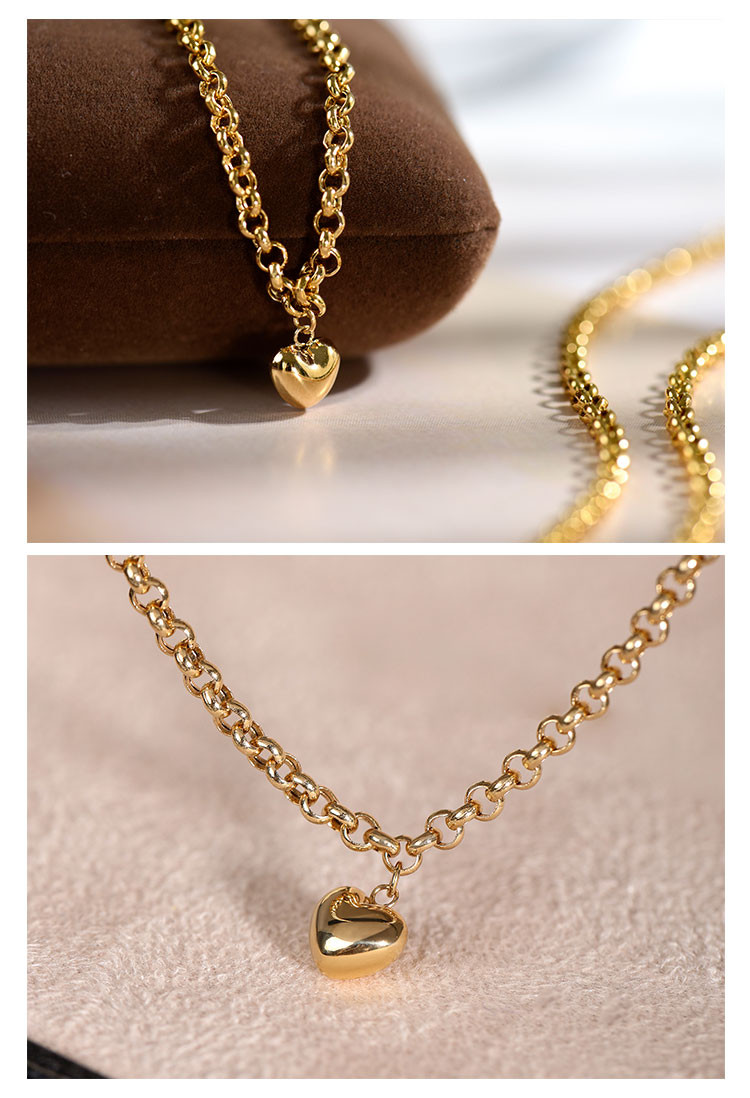 [ヘイズジュエリー] ロック スイートハートシリーズ 18Kゴールド トレンディ ファンシー プレーンゴールドチェーン 2色電気