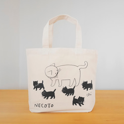 ❁ハンドメイドになります❁ 　Cats リネントートバッグ 送料無料】猫 刺繍 トートバッグ ミニトート ねこ 猫柄 リネン