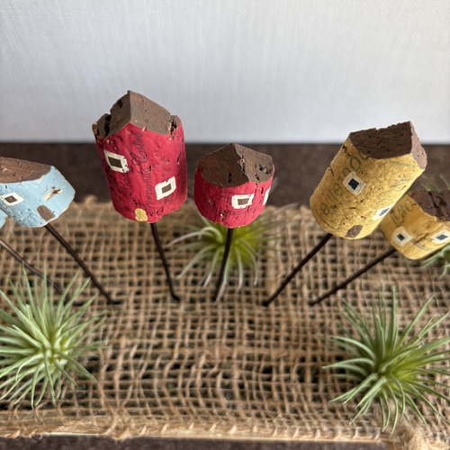 ワインコルクで作ったガーデンピック6本セット（6-H） その他