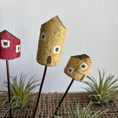 ワインコルクで作ったガーデンピック6本セット（6-H） その他