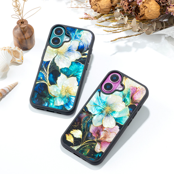 【期間限定】天然貝 螺鈿アート【iPhone/Galaxy対応】 ルミナス・ハーモニア ｜HQ スマホケース・マグセーフ 7枚目の画像