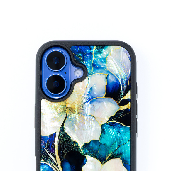 【期間限定】天然貝 螺鈿アート【iPhone/Galaxy対応】 ルミナス・ハーモニア ｜HQ スマホケース・マグセーフ 4枚目の画像