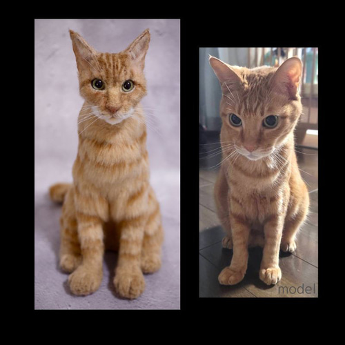 羊毛フェルト フルオーダー 犬 猫 ペット｜ニードルアート モデル