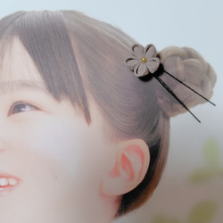 ☆和装ヘッドパーツセット☆　つまみ細工　カメリアヘアクリップ　七五三　3歳　7歳　初節句　成人式　和装 5枚目の画像