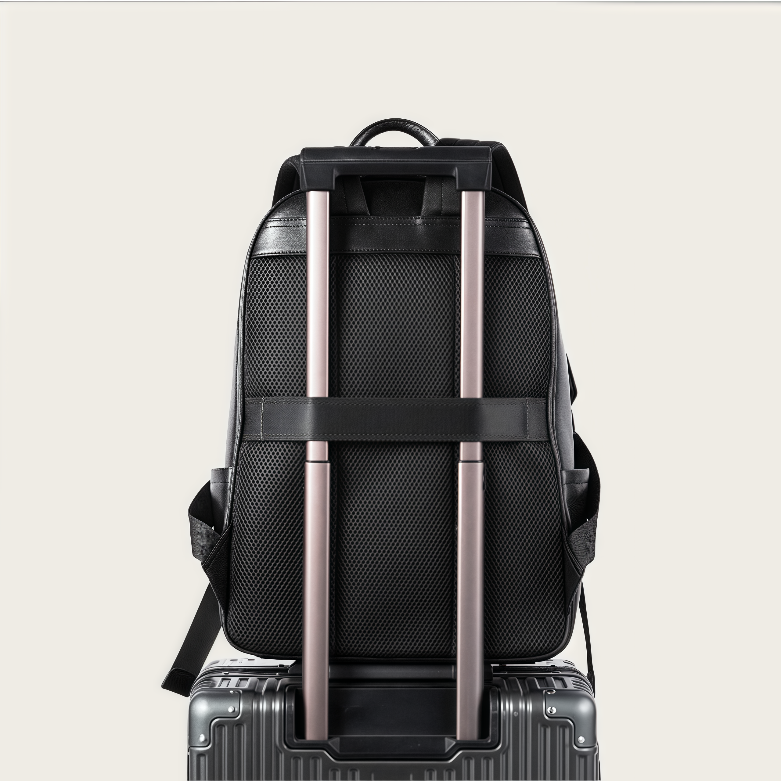 牛革編みビジネスバックパック｜通勤・旅行に最適｜15.6インチPC対応